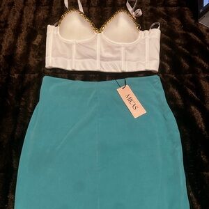 Brand new top corset & long skirt